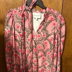 SMITH Pink and Green Floral Dress